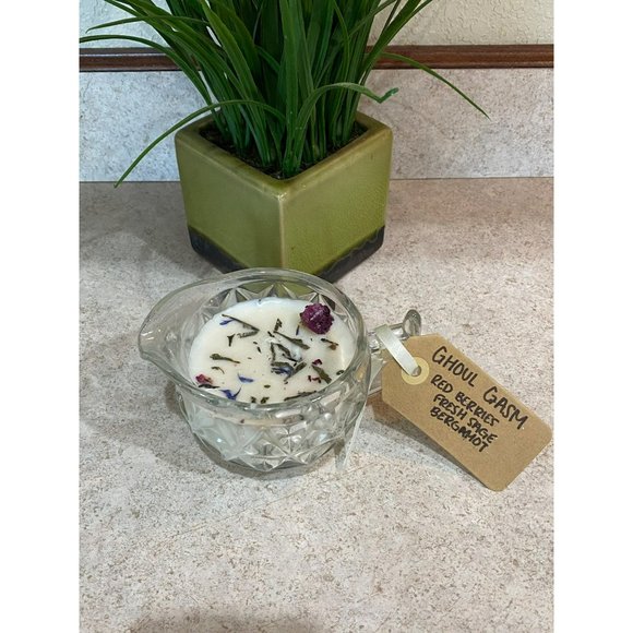 Handmade Ghoul Gasm Handmade Candle - Red Berries, Sage, & Bergamot - Picture 2 of 5